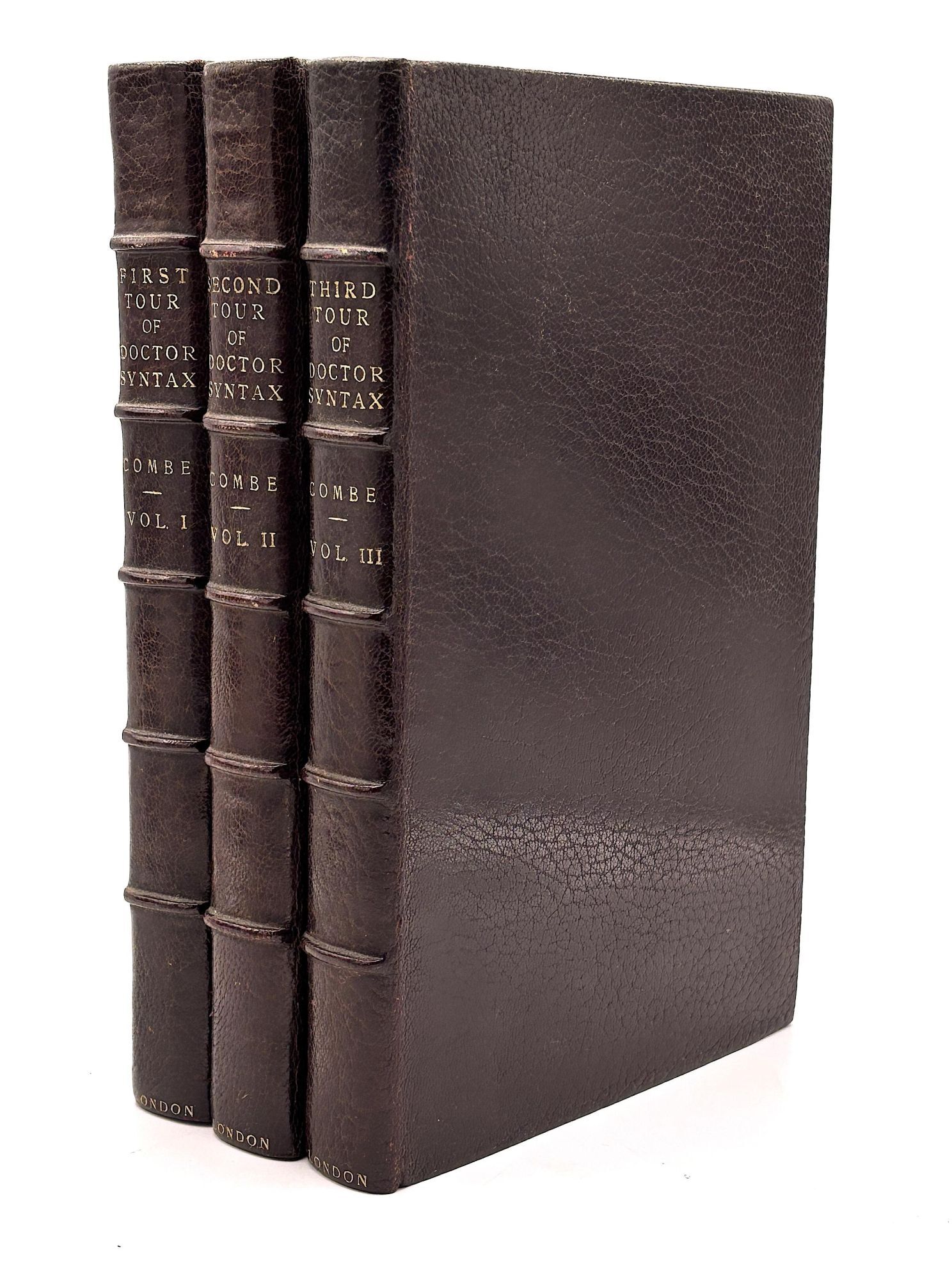 Dr. Syntax, 3 Tours 1855 , 80 colored plates, finely bound | William ...
