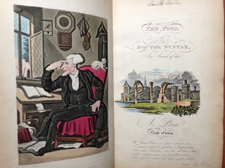 3 volumes of Dr. Syntax - The First Tour of Doctor Syntax in Search of the Picturesque; The Second Tour of Doctor Syntax in Search of Consolation; The Third Tour of Doctor Syntax in Search of a Wife