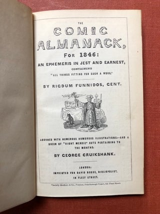 Item #H3413 The Comic Almanack for 1846 and 1847 an Ephemeris in Jest and Earnest...by Richum...
