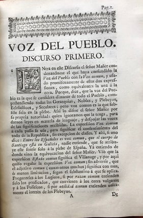 Ilustracion Apologetica al primero, y segundo tomo del Theatro critico, donde se notan mas de quatrocientos descuidos, al autor del Anti-theatro; y de los setenta, que este imputa al autor del Theatro critico, se rebaxan los sesenta y nueve y medio ...