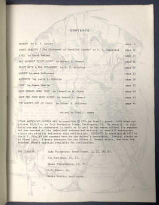 Spoor Anthology Number One, 1974