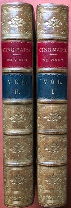 Item #H3503 Cinq-Mars: or, a Conspiracy under Louis XIIIl, 2 volumes, 1889, handsome leather...