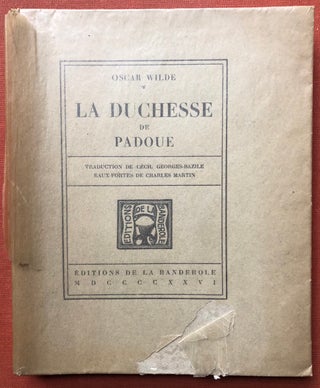 Item #H3612 La Duchesse de Padoue. Traduction de Cêcil George-Baziole. Eaux-fortes de Charles...