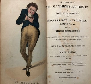 Item #H3654 Sketches from Mr. Mathews at Home! An Excellent Collection of Recitations, Anecdotes,...