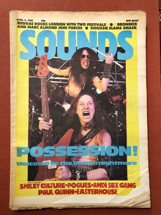 7 issues of SOUNDS 1979-1985 - Newsprint Rock and Punk London weekly - New Wave - British Invasion