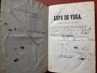 Item #H4038 Lope de Vega, Periodico Semanal Literario (Vol. I nos. 1-39, 1863). Antonio Carrion, ed