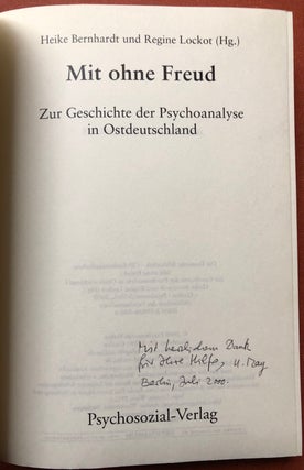 Mit ohne Freud, zur Geschichte der Psychoanalyse in Ostdeutschland