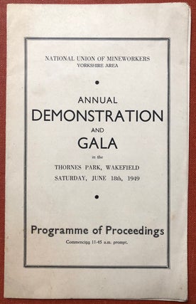 Item #H4060 Programme of Proceedings, National Union of Mineworkers Annual Demonstration and...