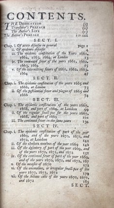 The Entire Works of Dr. Thomas Sydenham, newly made into English from the originals... (1753)