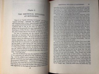 Insight and Personality Adjustment, a study of the Psychological Effects of War (inscribed by author to her husband)