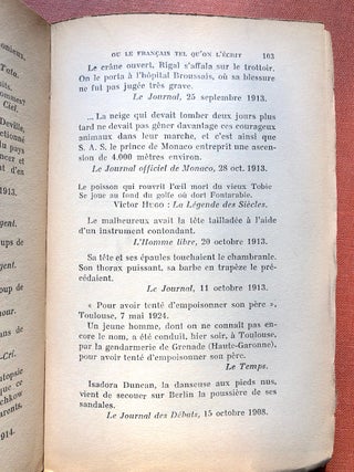 Le Musée des Erreurs, ou le francais tel qu'on l'ecrit - inscribed by both authors