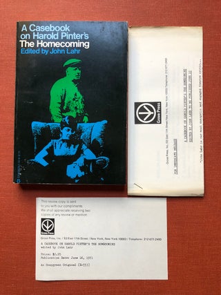 Item #H4201 A Casebok on Harold Pinter's The Homecoming - Review copy. John Lahr, ed. Re: Harold...