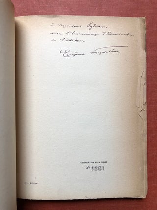 Dorian Gray, Drame en un prologue et cinq actes, tiré du roman Le Portrait de Dorian Gray d'Oscar Wilde, inscribed by publisher Eugene Figuière