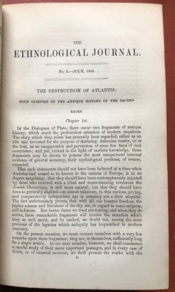 The Ethnological Journal, Nos. 1-11, June 1848 - April 1849