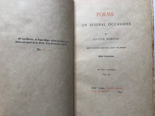 Poems on Several Occasions, 1895, 2 vols. one of 50 copies signed by artists & Dobson
