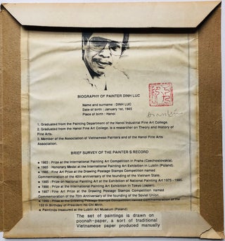The Set of Wooden Carved Pictures About Vietnamese Traditional Art (Ca. 1991, signed by artist)