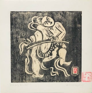 The Set of Wooden Carved Pictures About Vietnamese Traditional Art (Ca. 1991, signed by artist)