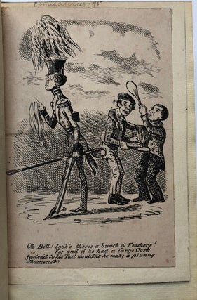 Bound volume entitled 'Comicalities' with 9 satirical lithographs or prints from the 1820s