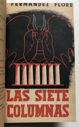 Item #H4584 Las Siete Columnas (novela) - inscribed to Philip Bonsal. Wenceslao Fernández...