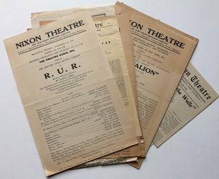 Item #H4633 21 handbills for plays at the Nixon Theatre, Pittsburgh 1920s-40s including Capek's...