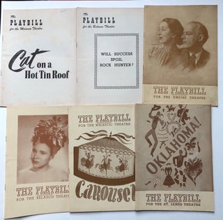 Item #H4636 16 PLAYBILL programs from NYC productions 1935-1955 including Carousel, Oklahoma! Cat...
