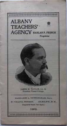 Item #H4640 Albany Teachers' Agency (1902) brochure advertising their teacher placement /...