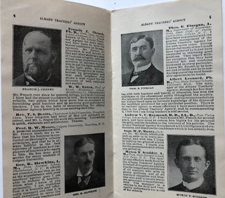 Albany Teachers' Agency (1902) brochure advertising their teacher placement / employment services