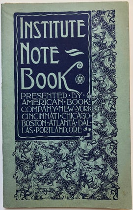 Item #H4684 Institute Note Book (1898) - Recommended texts plus pencil remarks by Washington...