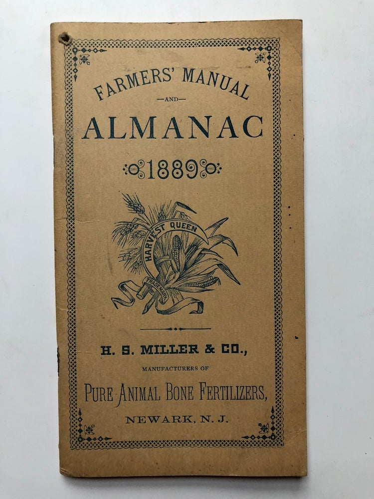 Item #H4705 Farmers' Manual and Almanac 1889. H. S. Miller Co.