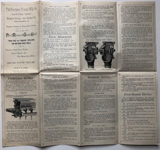 1885 flyer for the Monarch Grain Drill, Corn Planter, etc.