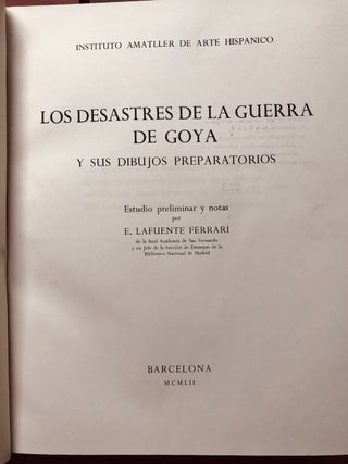 Los Desastres de la Guerra de Goya y sus Dibujos Preparatorios