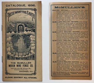 Item #H4959 1896 Catalogue, 'These Want the Earth. We Only Want to Fence it In' - The McMullen...