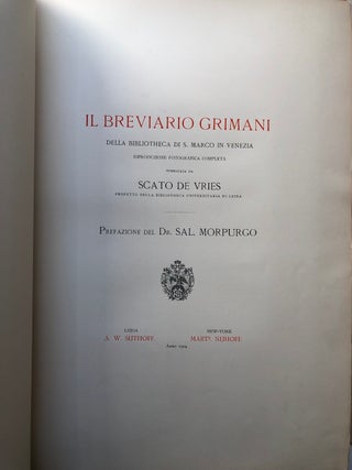 Il Breviario Grimani della Bibliotheca di S. Marco in Venezia... (1904)