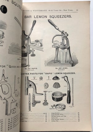 Ca. 1900 catalogue of Glass Ware, Hotel China, Bar & Restaurant Supplies, Budde & Westermann