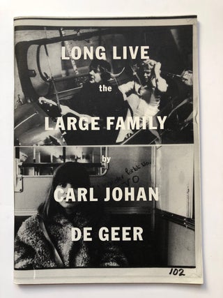 Item #H5095 Long Live the Large Family. Carl Johan De Geer