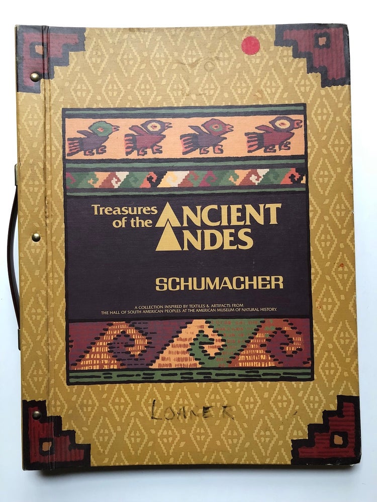 Item #H5132 Large wallpaper sample book: Treasures of the Ancient Andes, Schumacher Co. F. Schumacher Co.