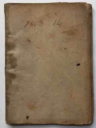 1813-1814 Handwritten book of tax tables and rates of millage for townships in Washington County, PA. Pennsylvania - Washington County.