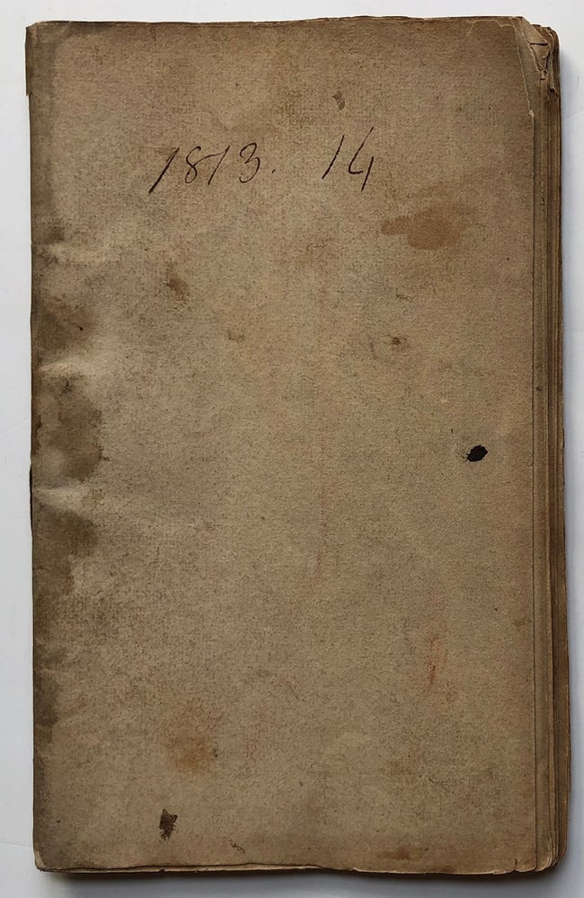Item #H5139 1813-1814 Handwritten book of tax tables and rates of millage for townships in Washington County, PA. Pennsylvania - Washington County.