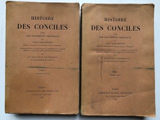 Item #H5189 Histoire des Conciles d'apres les Documents Originaux, Tome I, Premiere et Deuxieme...