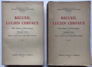 Item #H5199 Recueil de Lucien Cerfaux. Étude d'Exégèse et d'histoire religieuse de Monseigneur...