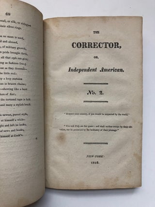 The Corrector, or, Independent American, Nos. 1 & 2 (1815-1816)