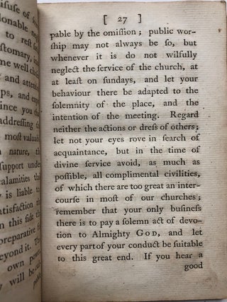 An Unfortunate Mother's Advice to her Absent Daughters in a letter to Miss Pennington - signed by author