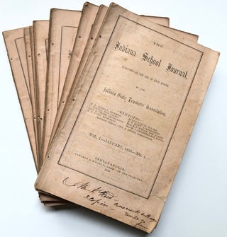 Item #H5900 The Indiana School Journal, Vol. 1 nos. 1-10, January 1856 - October 1856. Education...