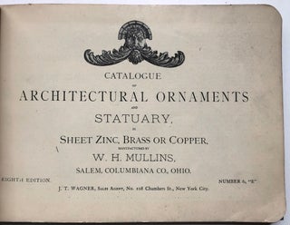 1895 Catalogue of Architectural Ornaments and Staturary, in Sheet Zinc, Brass or Copper