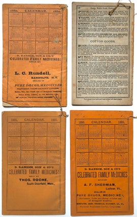 4 copies of Ransom's Family Receipt Book, 1880, 1881, 1885, 1886