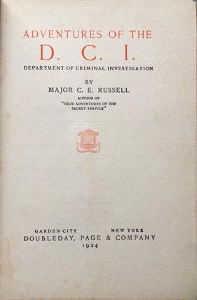Adventures of the D. C. I. (Department of Criminal Investigation)