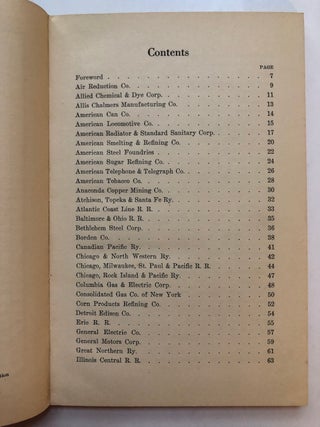 Studies in Securities, 1929, 3rd issue