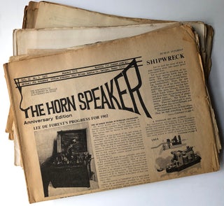 Item #H6353 The Horn Speaker, the newspaper for the hobbyist of vintage electronics and sound, 21...