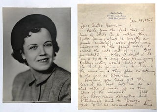 Item #H6379 ALS (Autograph Letter Signed) Jan. 29, 1955, to a Sister Naomi in Pittsburgh, about...