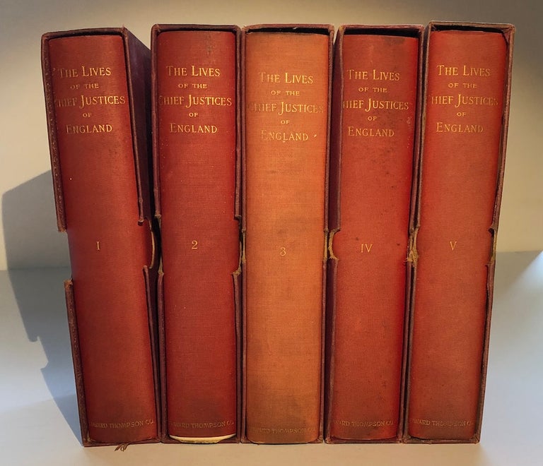 Item #H6392 The Lives of the Chief Justices of England, 5 volumes. Lord Campbell John, James Cockroft.